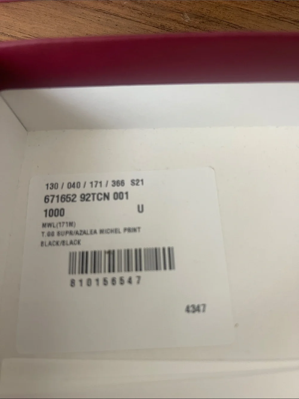 Gucci branded box